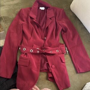 REVOLVE Lovers & Friends, Sz S, BNWOT Burgundy Women's Blazer ($185)